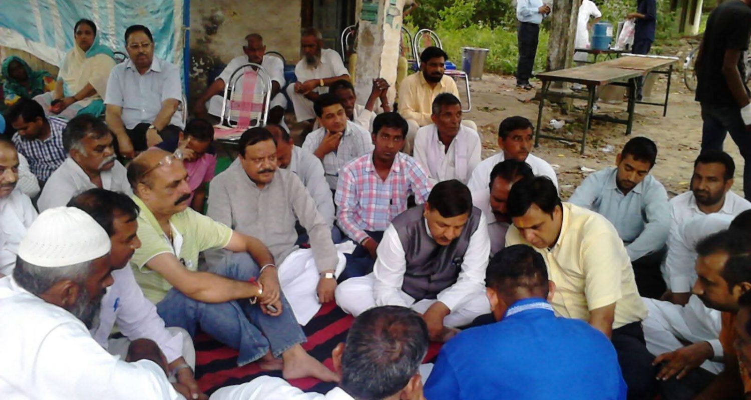 नेशनल हाइवे कालाअम्ब गड्ढों में तबदील, भाजपा ने दिया धरना