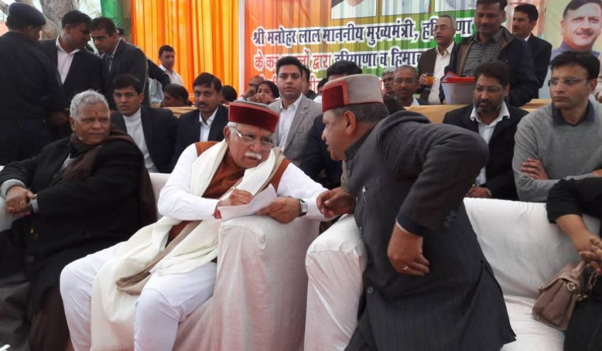 हरियाणा के मुख्यमंत्री श्री मनोहर लाल जी भेंट कर उन्हें नाहन विधानसभा क्षेत्र के साथ लगते हरियाणा के क्षेत्र की कुछ समस्याएँ बारे अवगत करवाया। मुख्यमंत्री महोदय ने समस्याओं के समाधान का आश्वासन दिया।